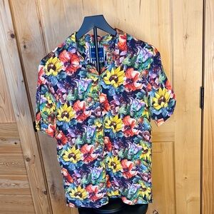Denim & Flower Multicolor Floral Men's Shirt